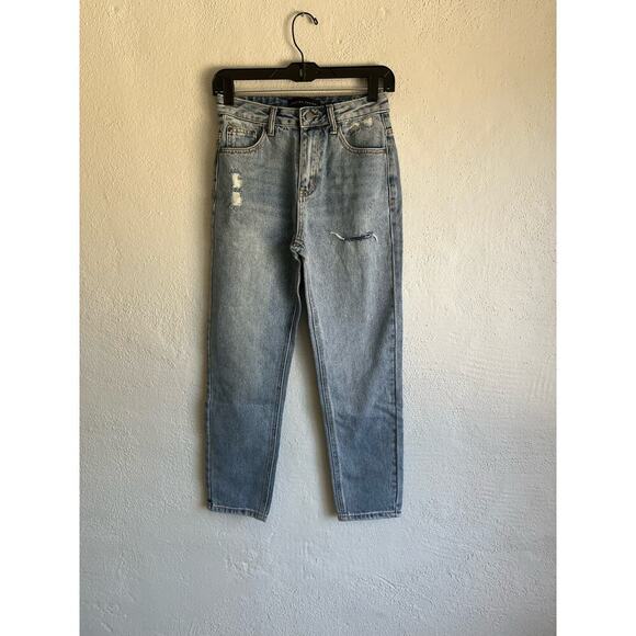 Anthropologie English Factory Woman Mid-Rise Straight Leg Mom Jeans, Siz… - Picture 1 of 9